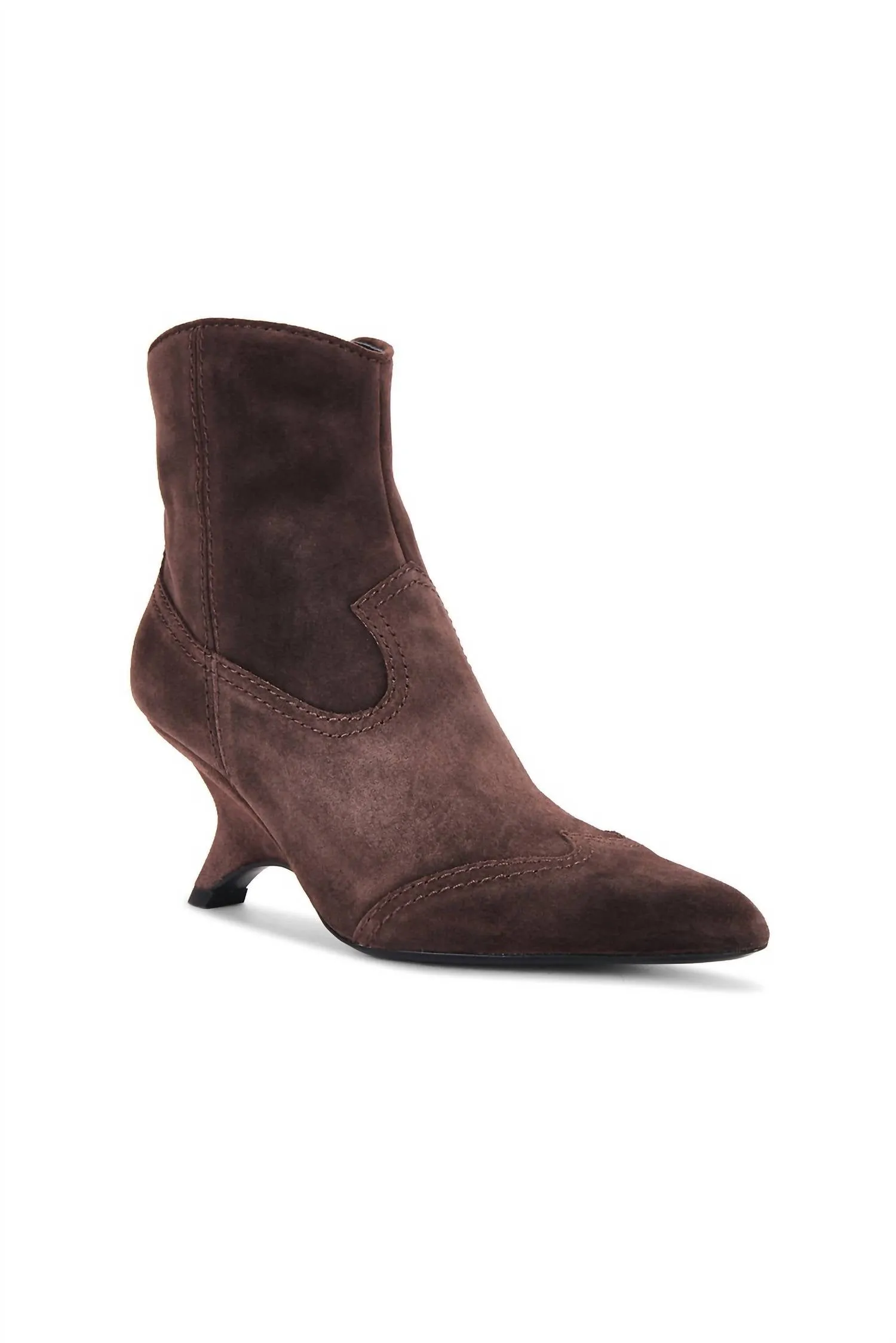 Shadow Western Bootie In Cacao