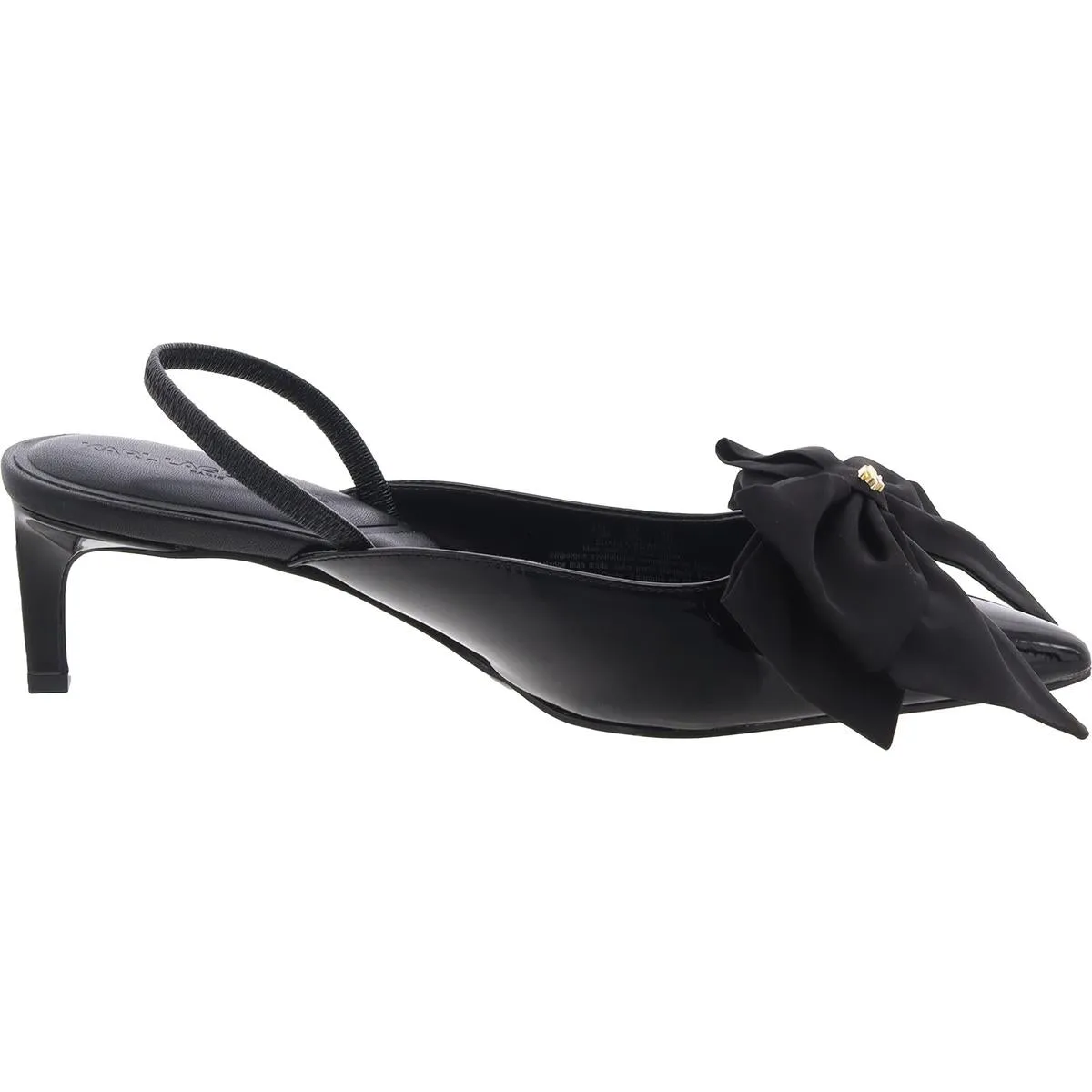 SHARLA BOW Womens Bow Man Made Slingback Heels