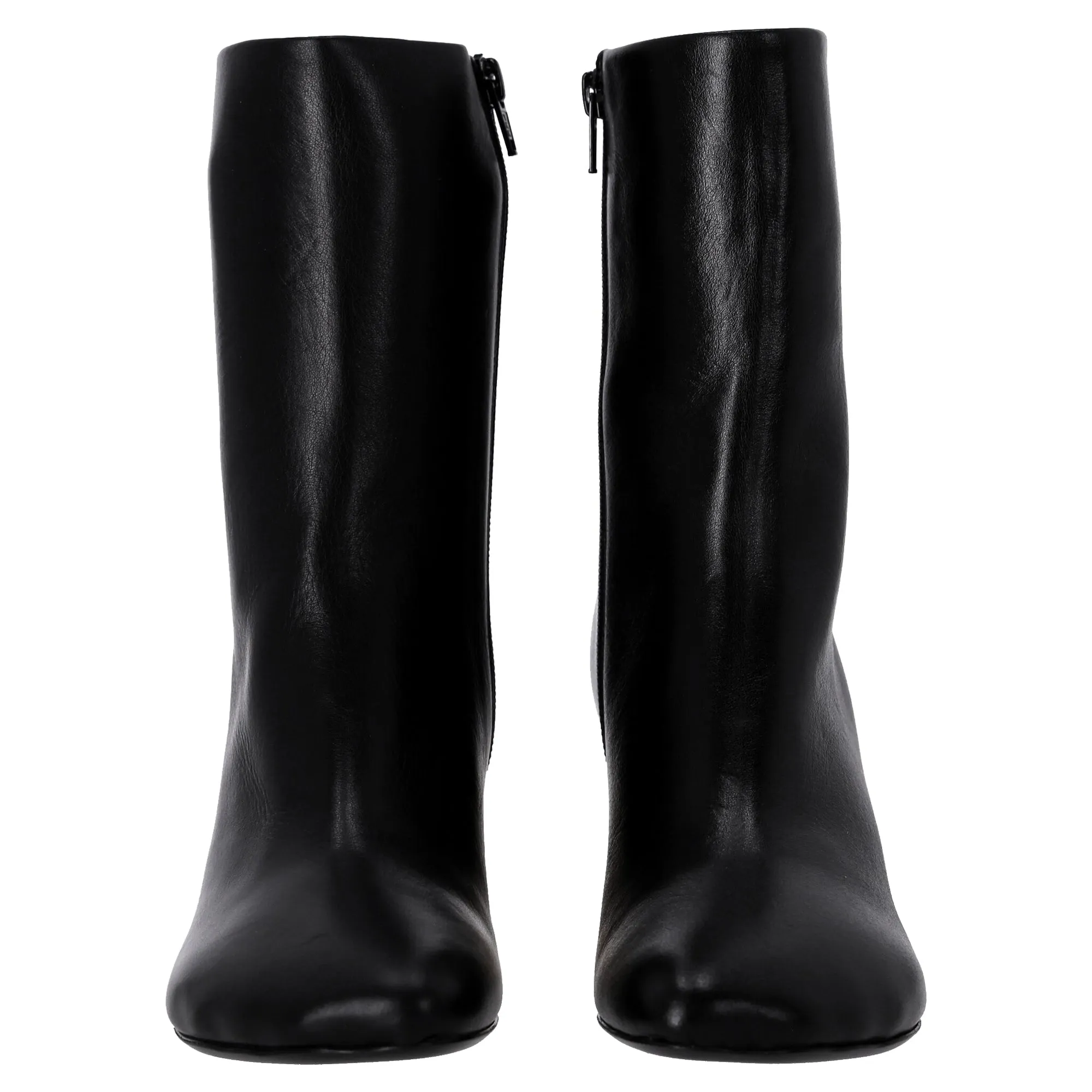 Short black boots with gold base