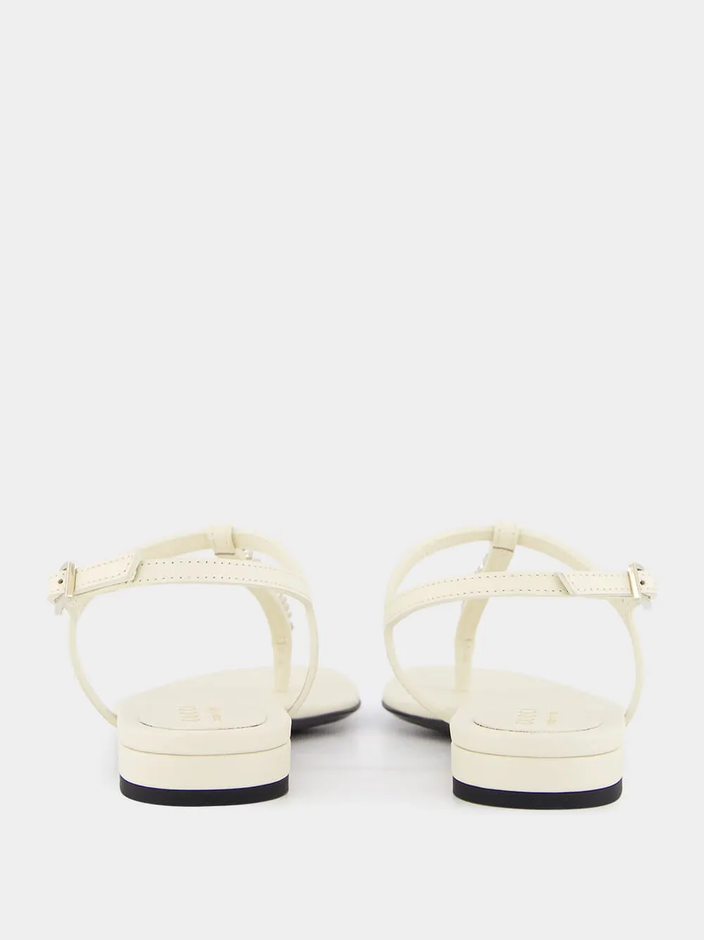 Signoria White Thong Sandals