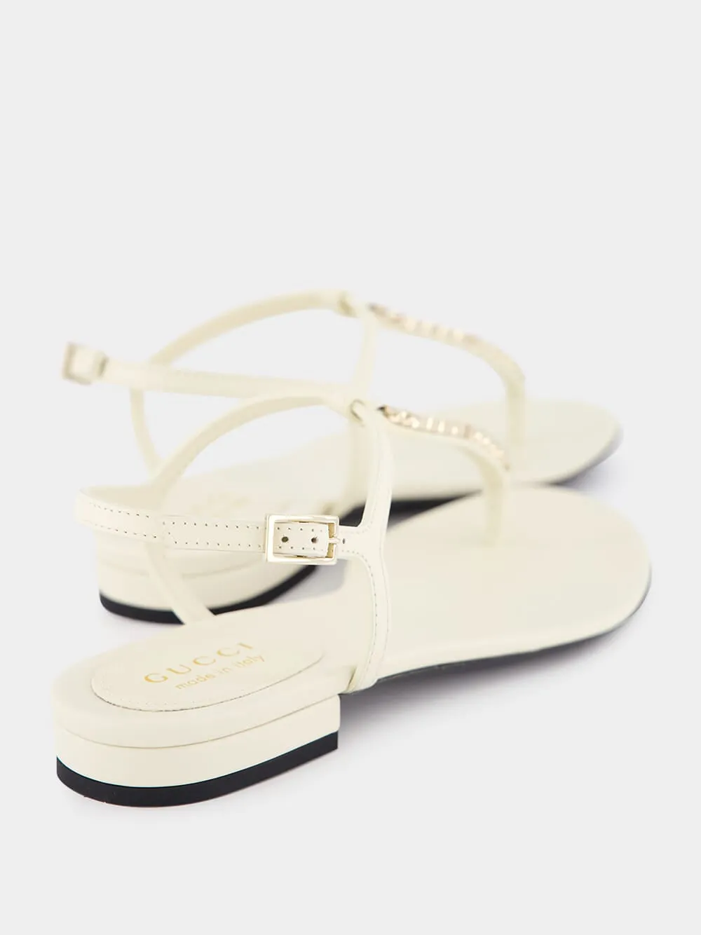 Signoria White Thong Sandals