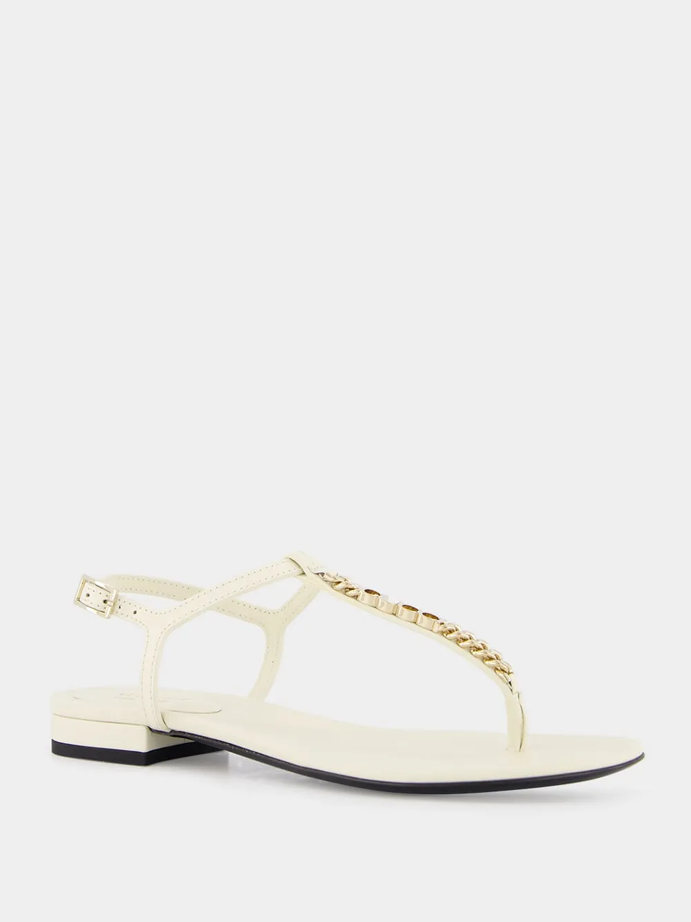 Signoria White Thong Sandals
