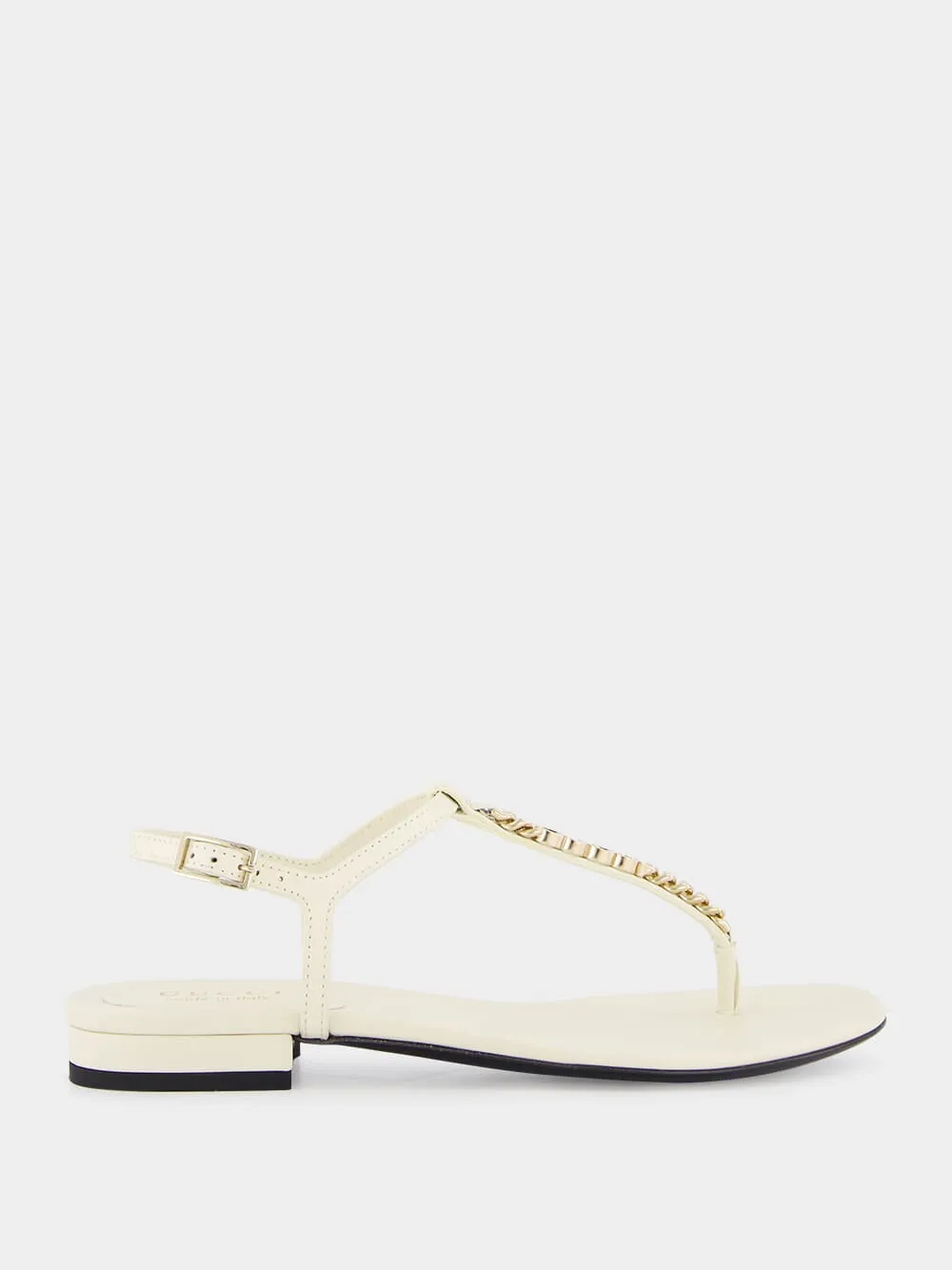 Signoria White Thong Sandals