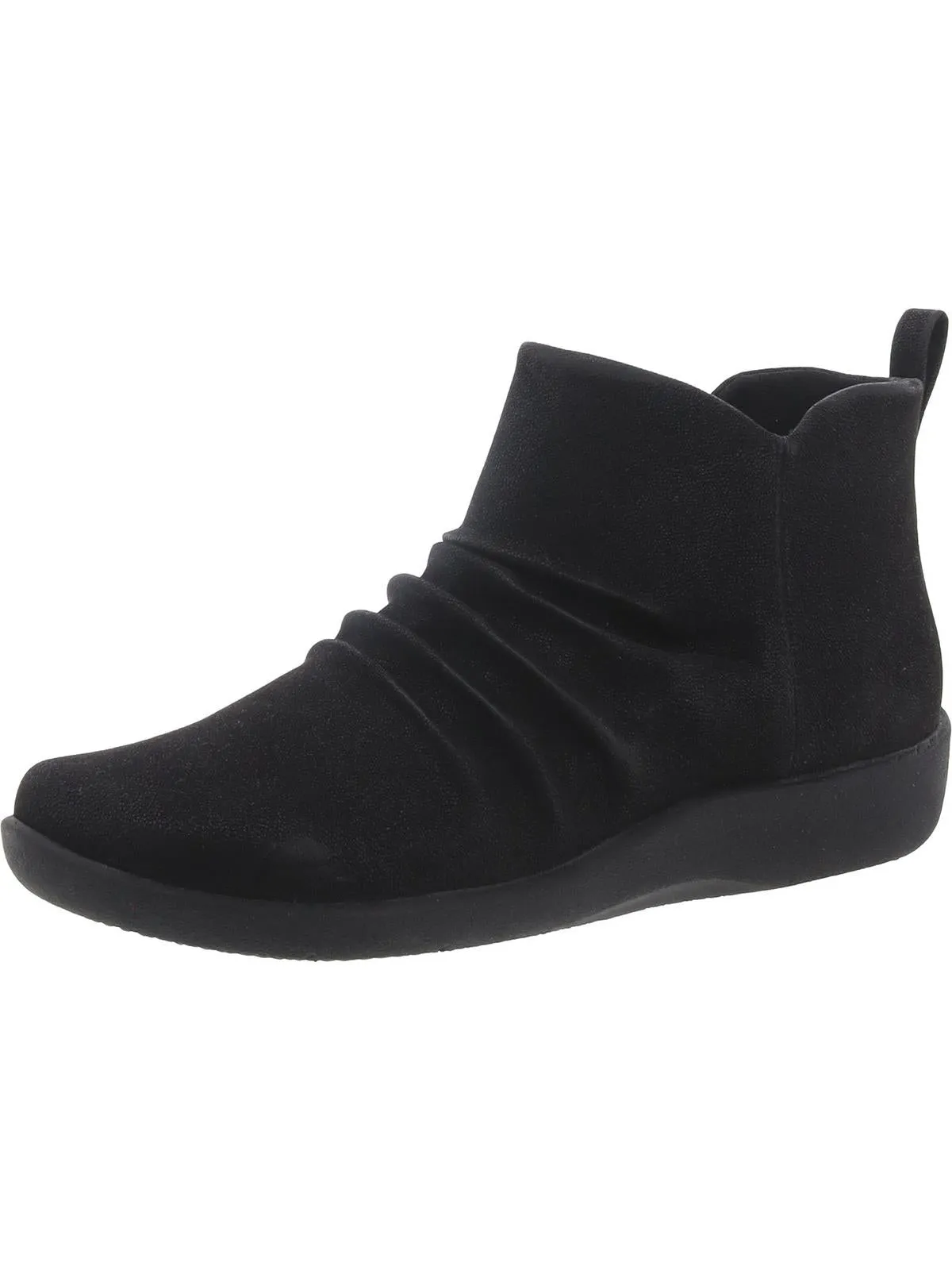 Sillian Gemma Womens Faux Suede Zip Up Ankle Boots