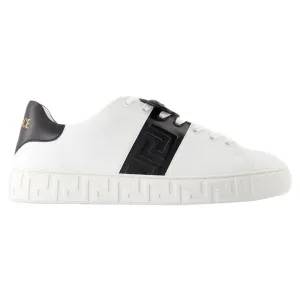 Sneakers - Versace - Leather - White