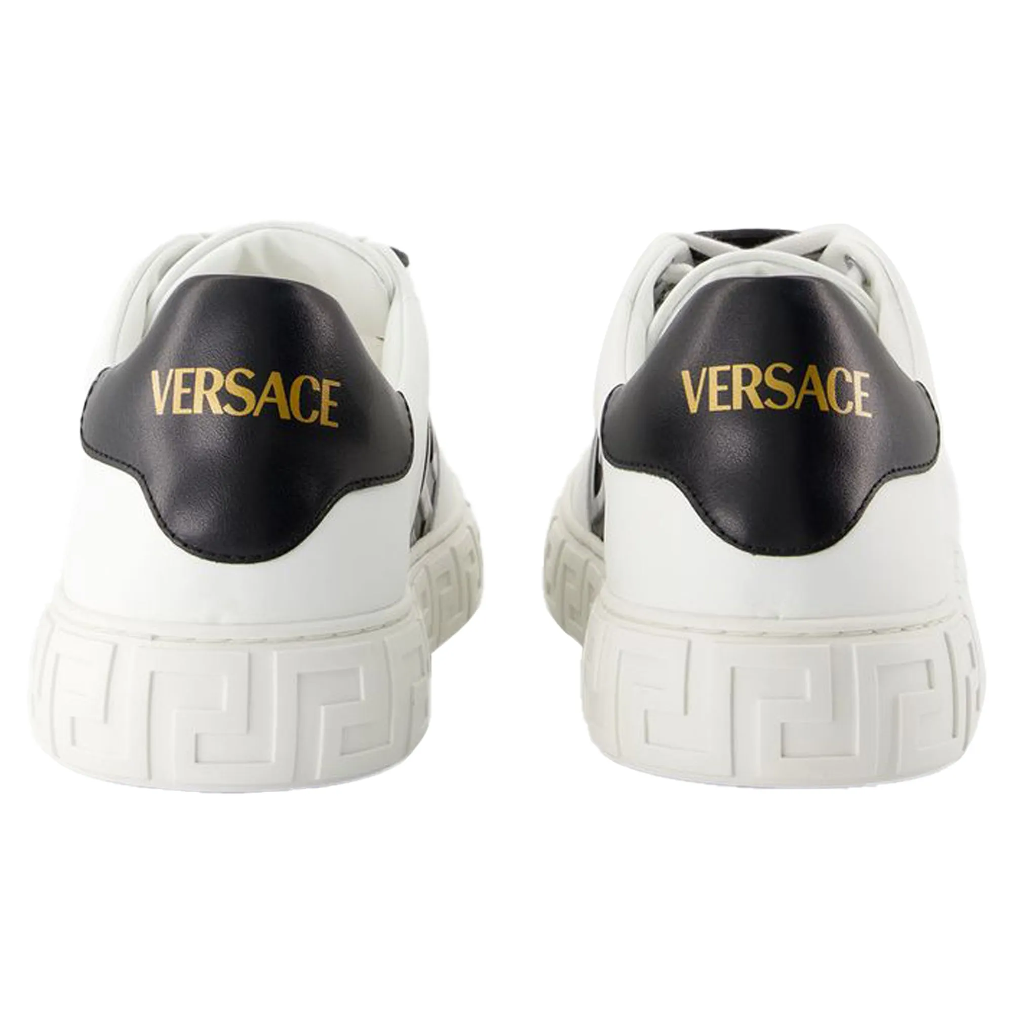 Sneakers - Versace - Leather - White