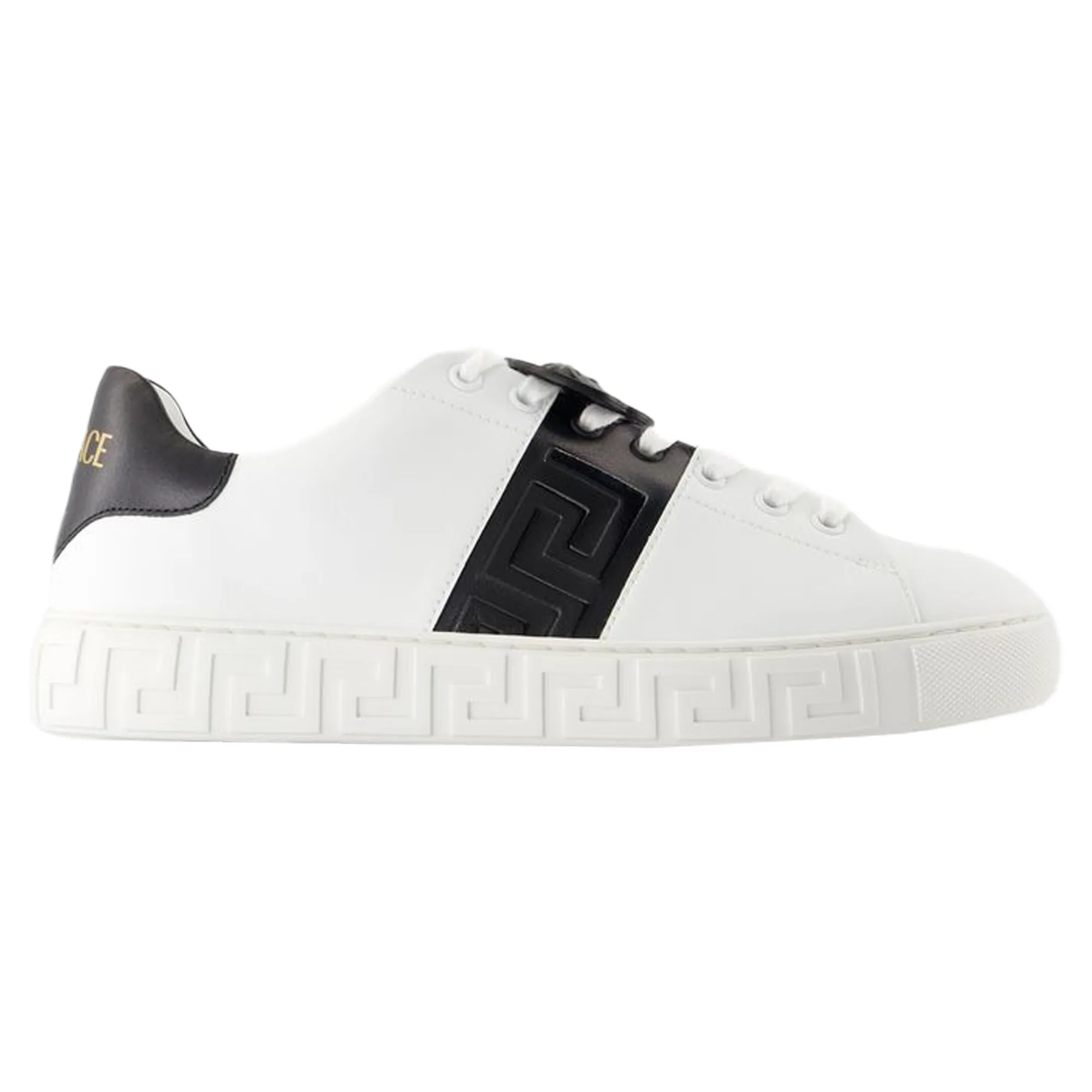 Sneakers - Versace - Leather - White