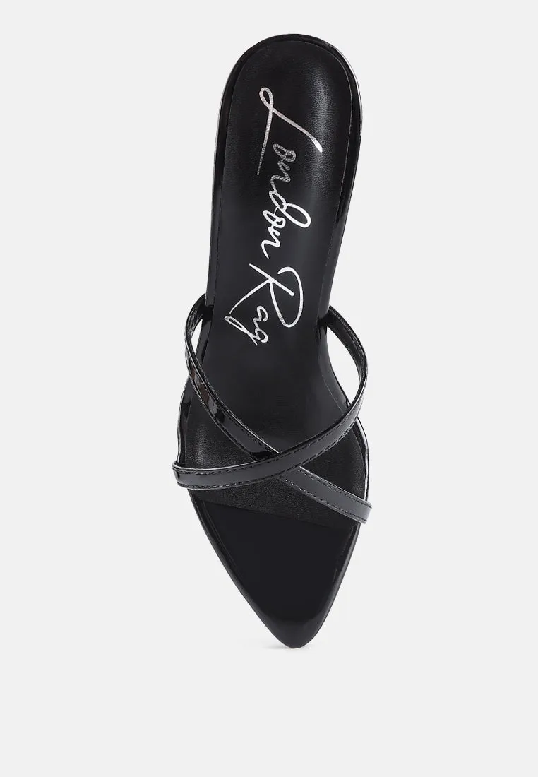 spellbound high heeled pointed toe sandals