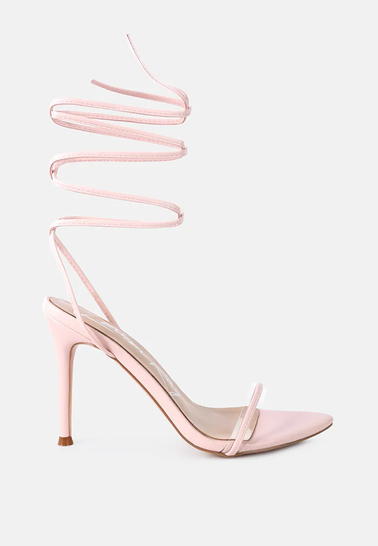 sphynx high heel lace up sandals