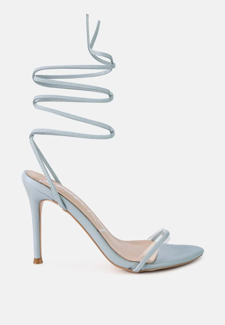 sphynx high heel lace up sandals