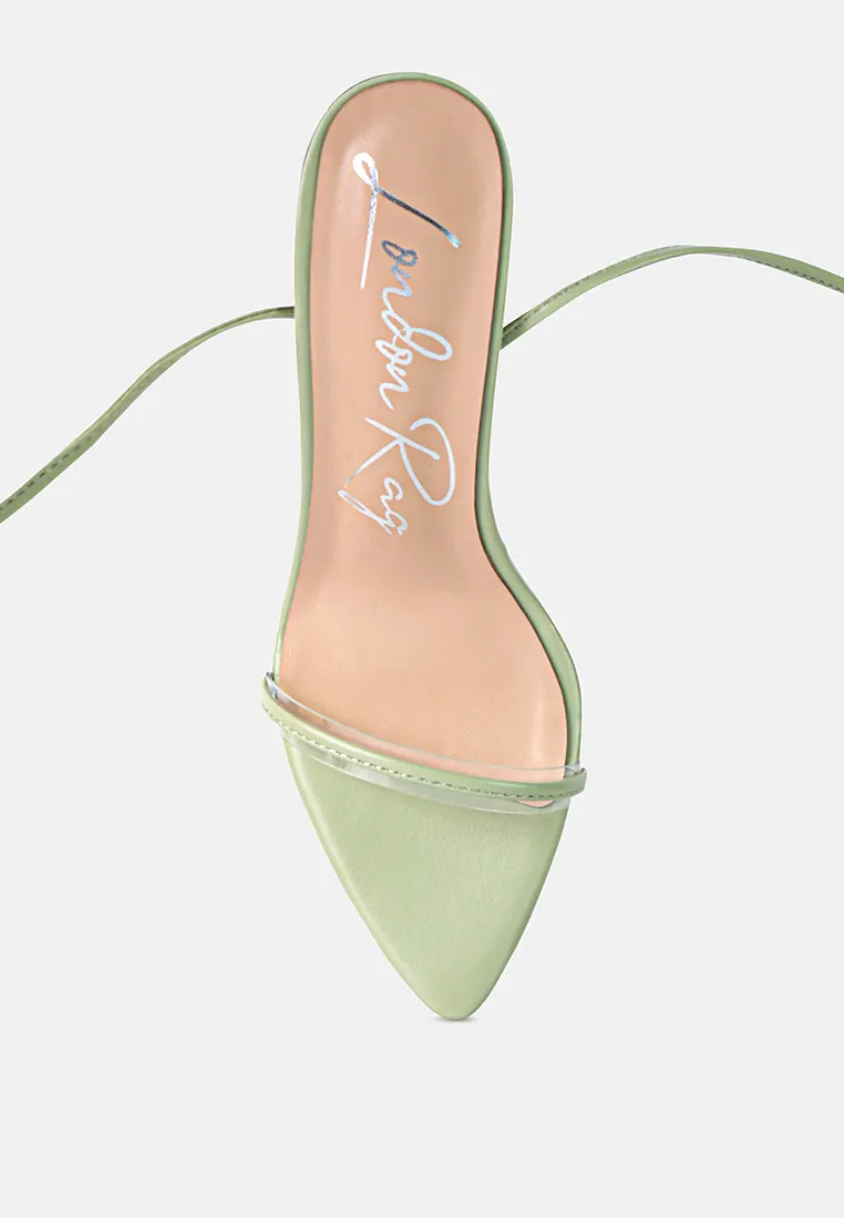 sphynx high heel lace up sandals