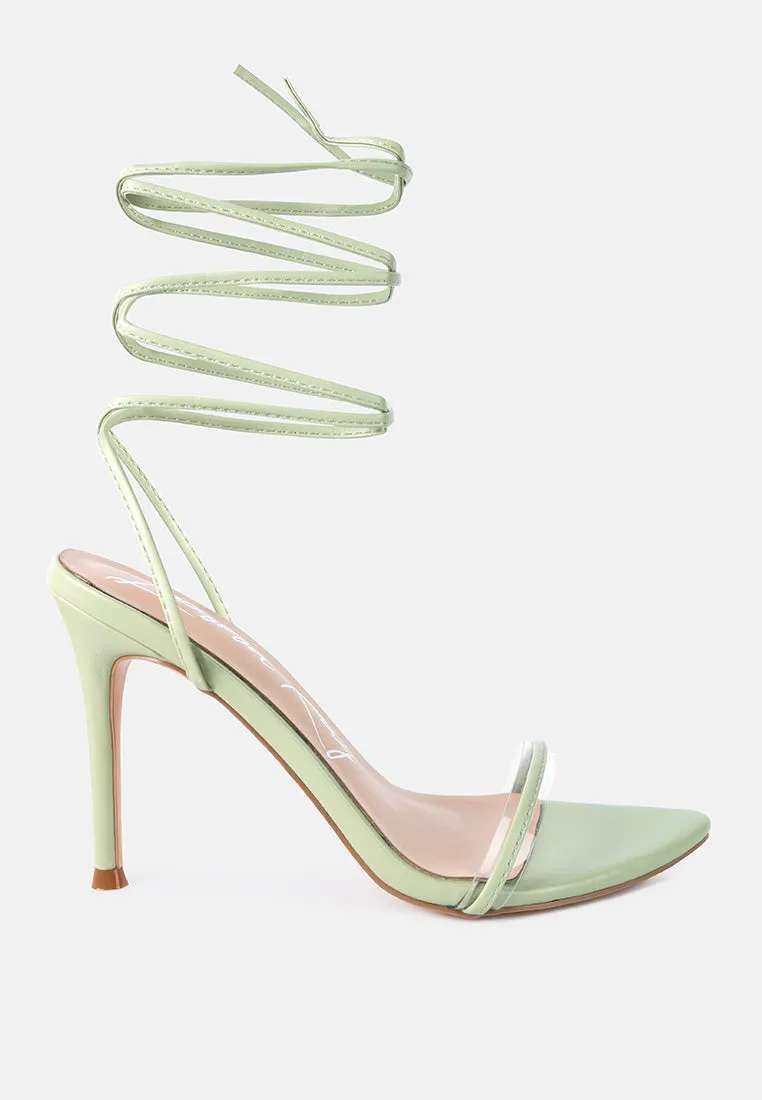 sphynx high heel lace up sandals