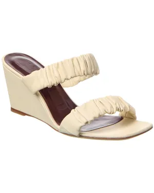 STAUD Frankie Leather Wedge Sandal