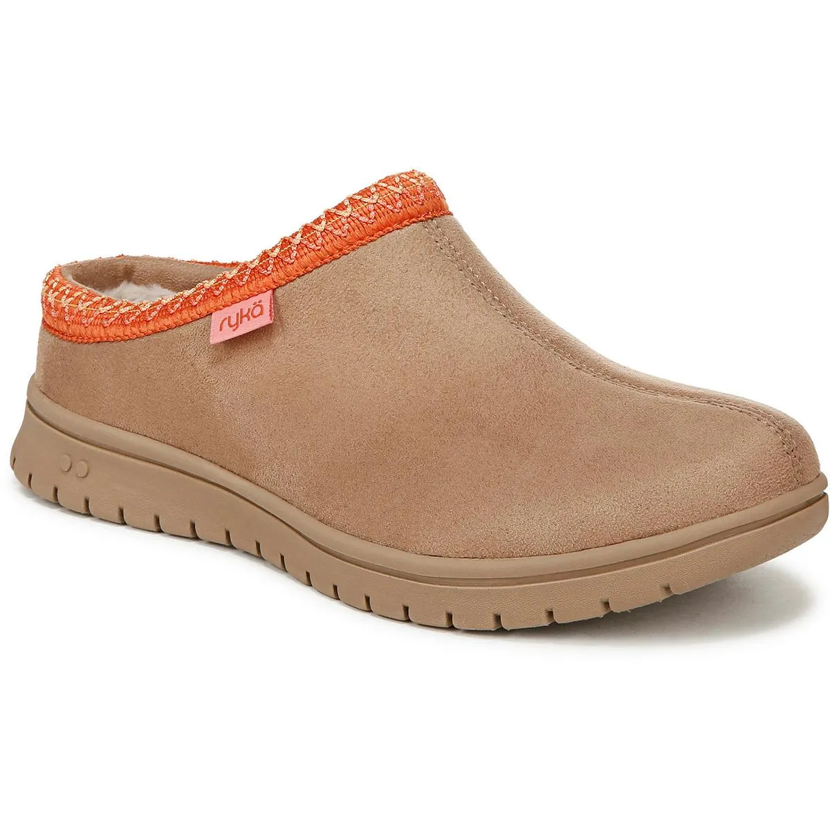 Stellar Womens Embroidered Faux Fur Slip-On Sneakers