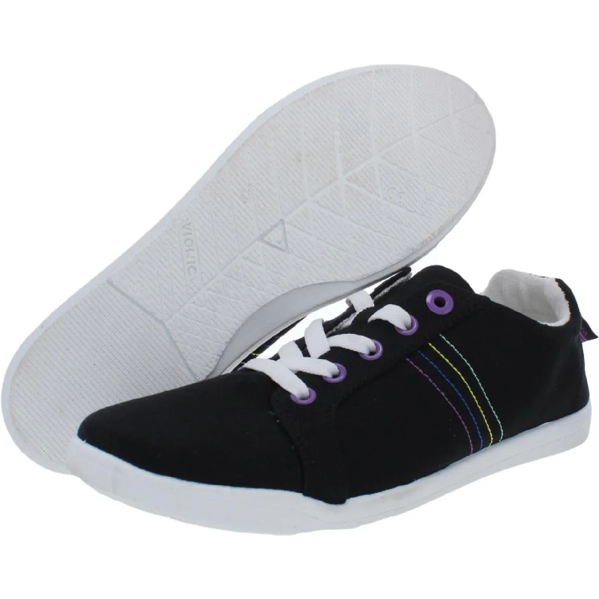 Stinson Womens Canvas Lace Up Casual and Fashion Sneakers