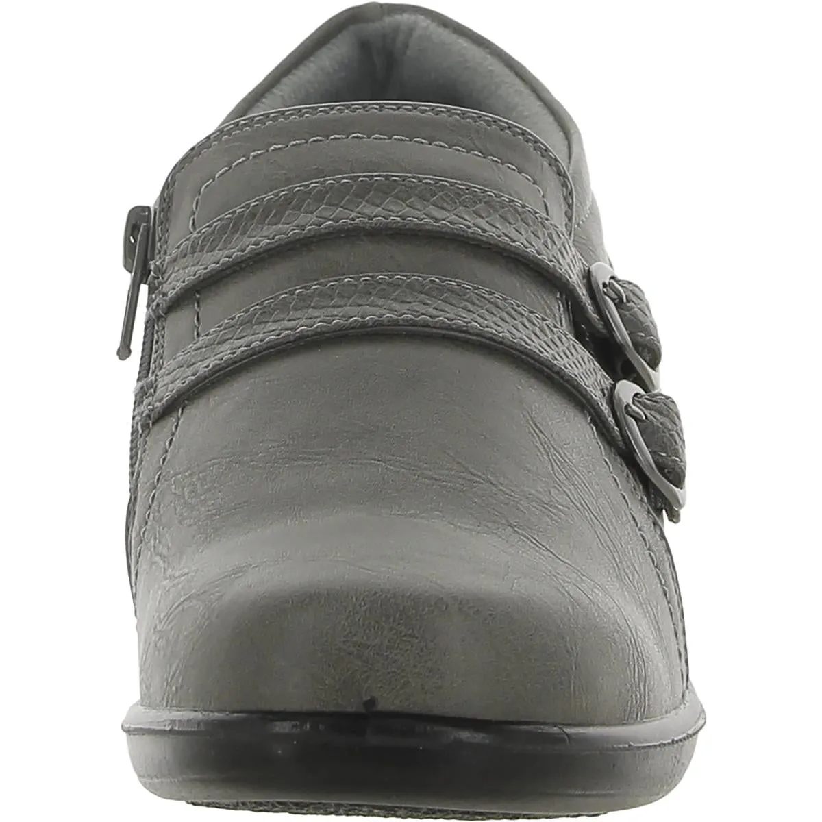 Stroll Womens Faux Leather Snake Print Loafers
