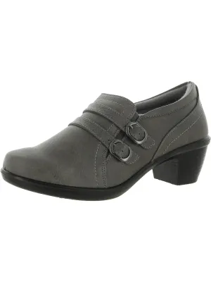 Stroll Womens Faux Leather Snake Print Loafers
