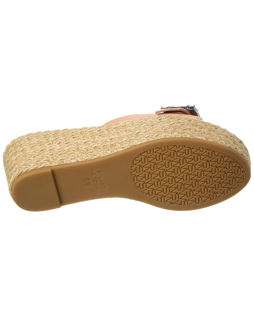 Stuart Weitzman June 75 Suede Wedge Slide