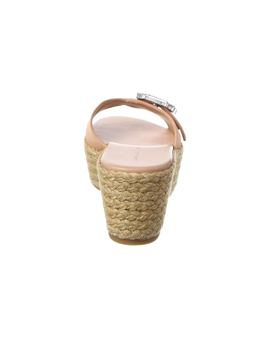 Stuart Weitzman June 75 Suede Wedge Slide