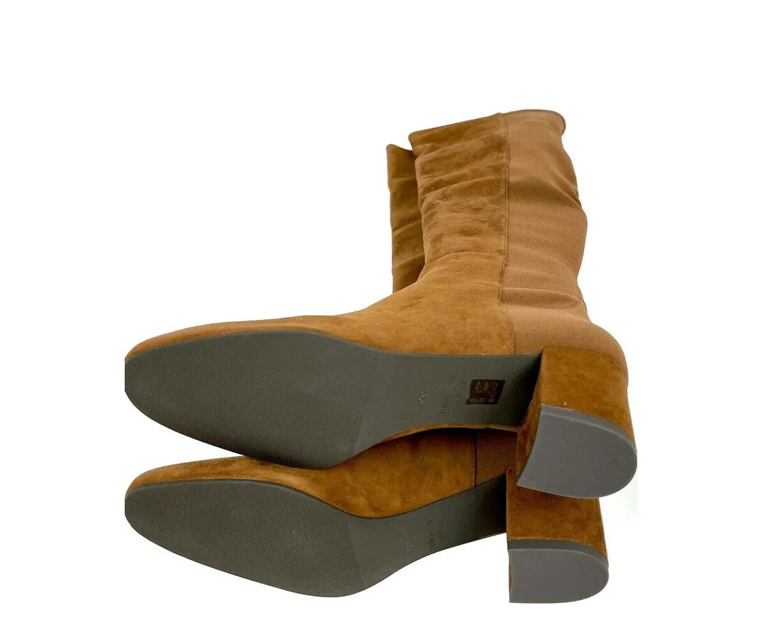 Stuart Weitzman Women's Suede Heel Knee High Boots