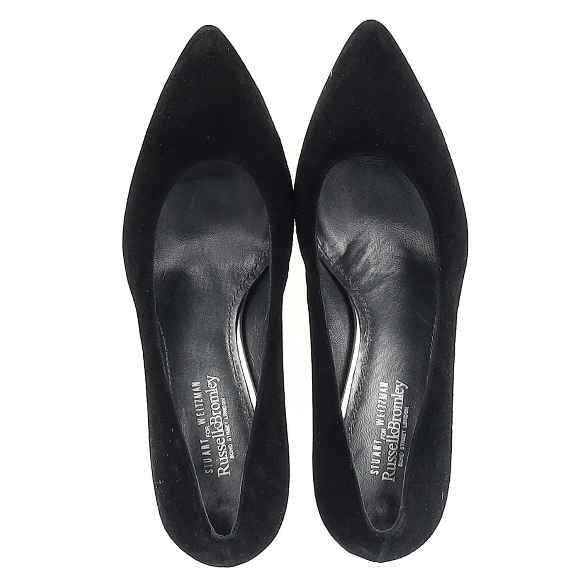 Stuart Weitzman x Russell & Bromley Pumps in Black Suede