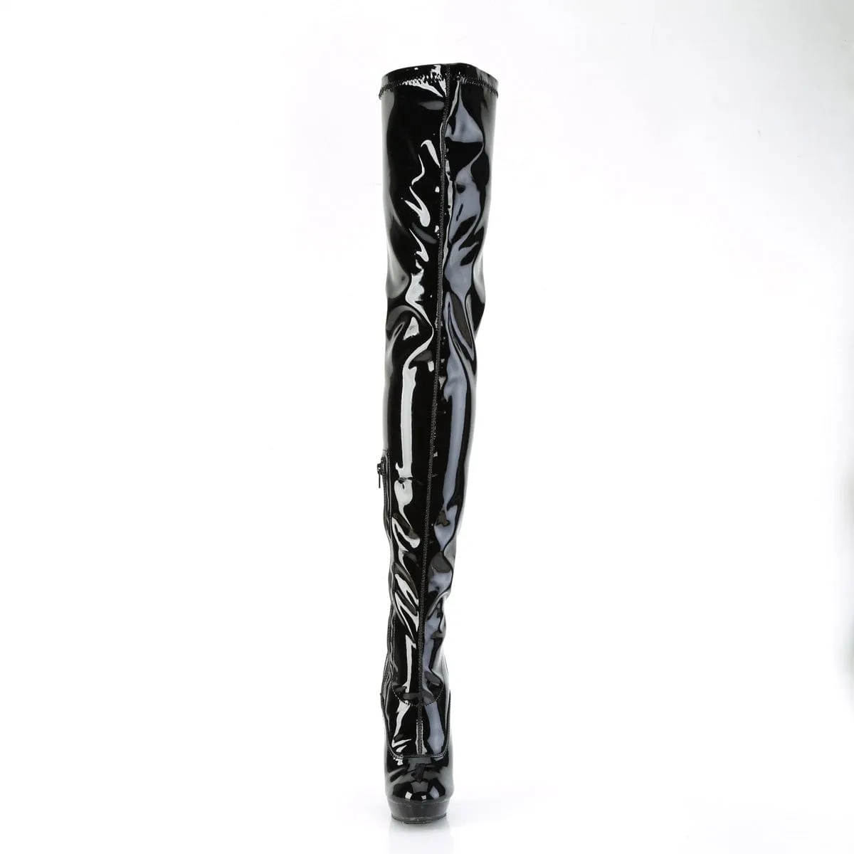SULTRY-4000 Black Stretch Patent/Black