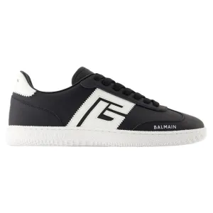 Swan Sneakers - Balmain - Leather - Black/White