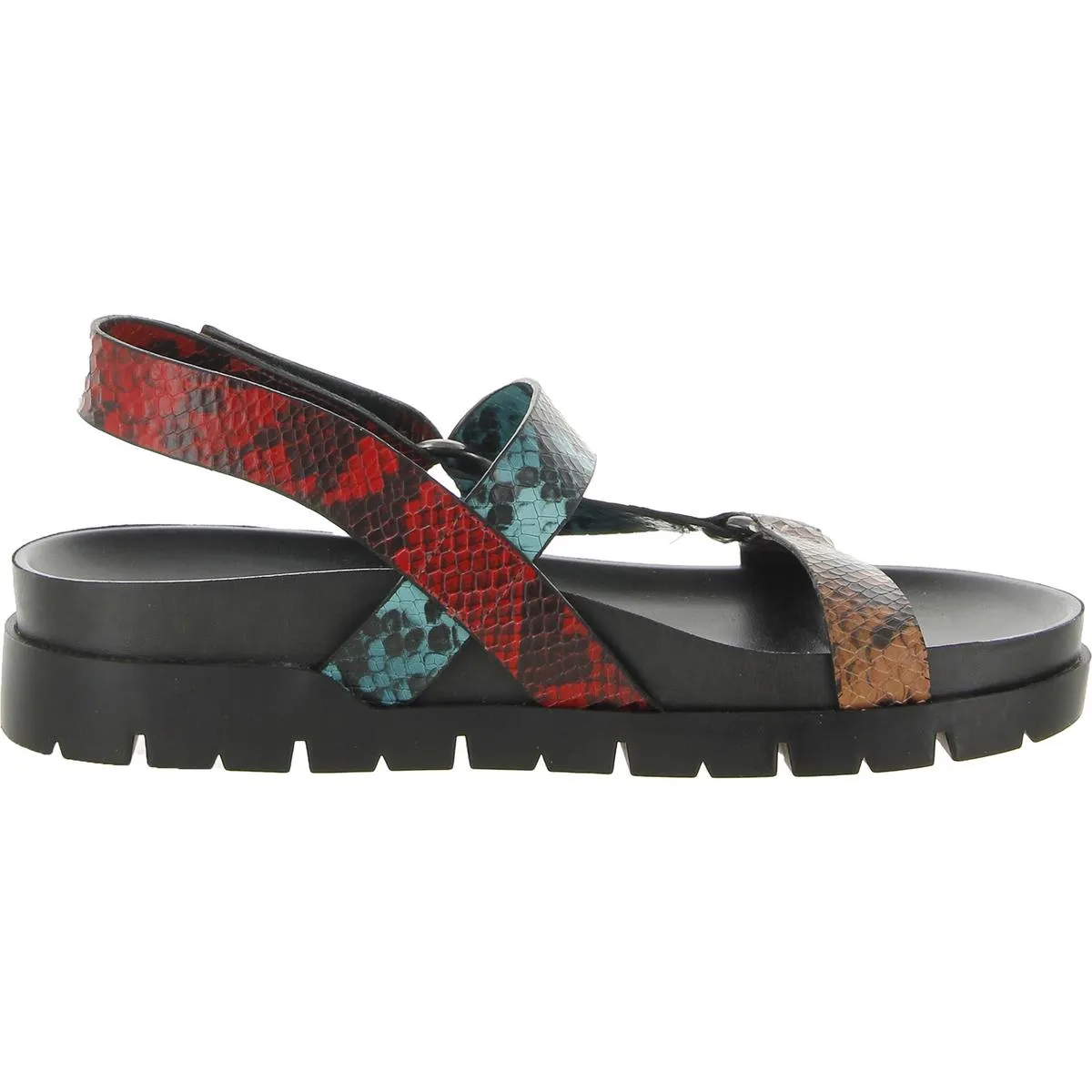 Tala Womens Leather Ankle Strap Slingback Sandals