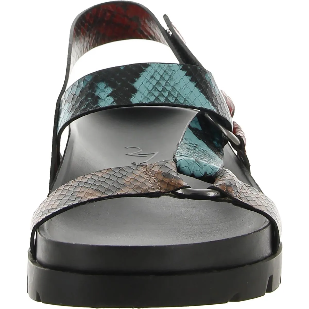 Tala Womens Leather Ankle Strap Slingback Sandals