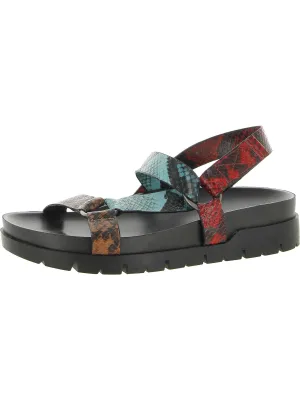 Tala Womens Leather Ankle Strap Slingback Sandals
