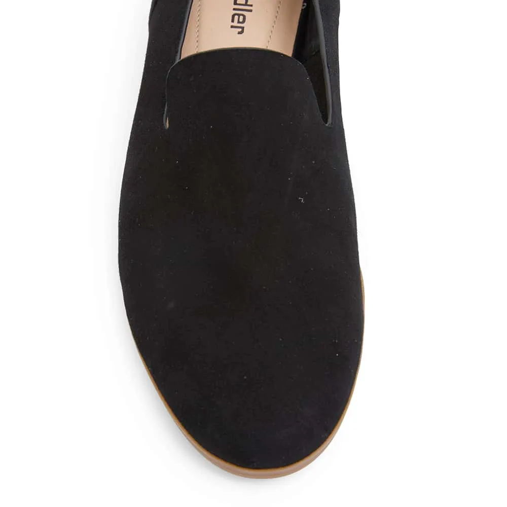 Talbot Loafer in Black Suede