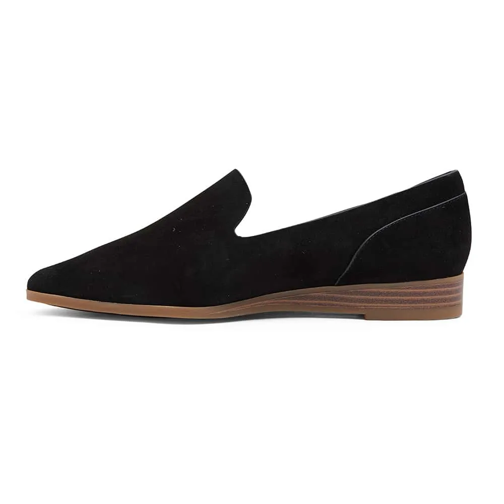 Talbot Loafer in Black Suede