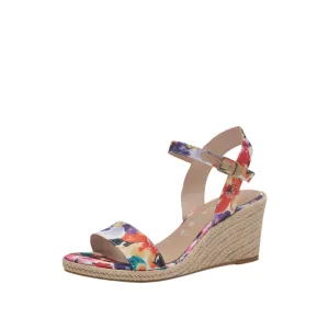 Tamaris Floral Mix Wedge Sandal