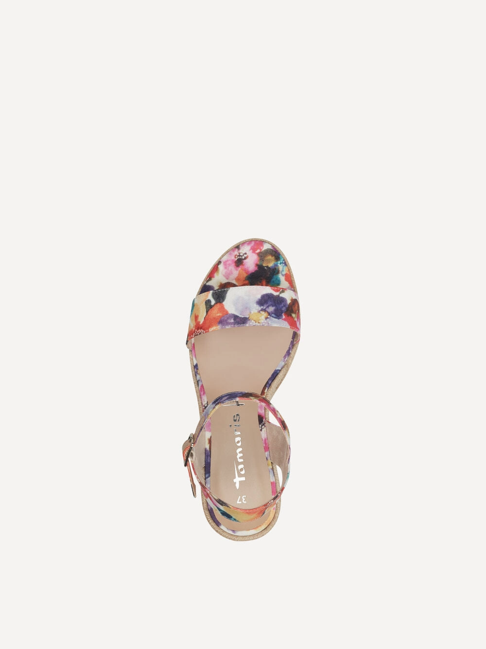Tamaris Floral Mix Wedge Sandal