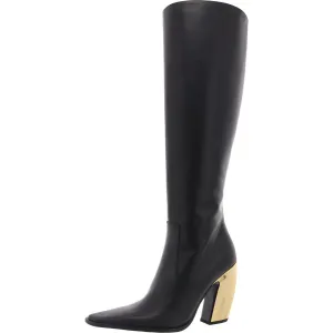 Tex Boot Womens Zipper Leather Knee-High Boots