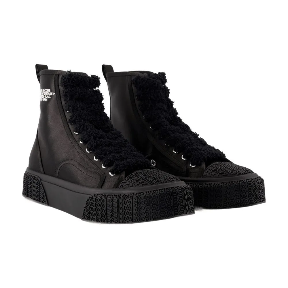 The High Top Sneakers - Synthetic - Black