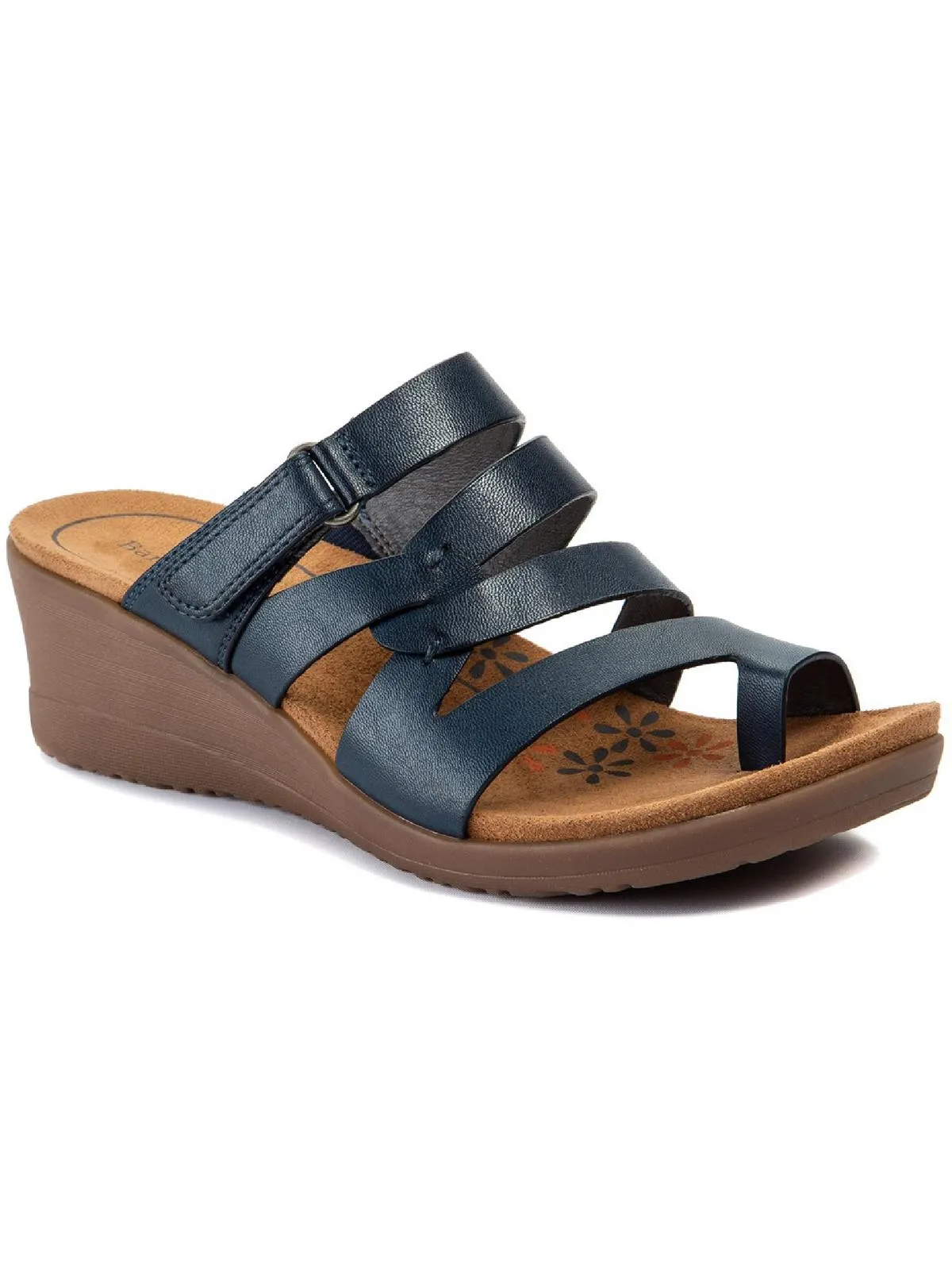Theanna Womens Slip On Wedge Sandals