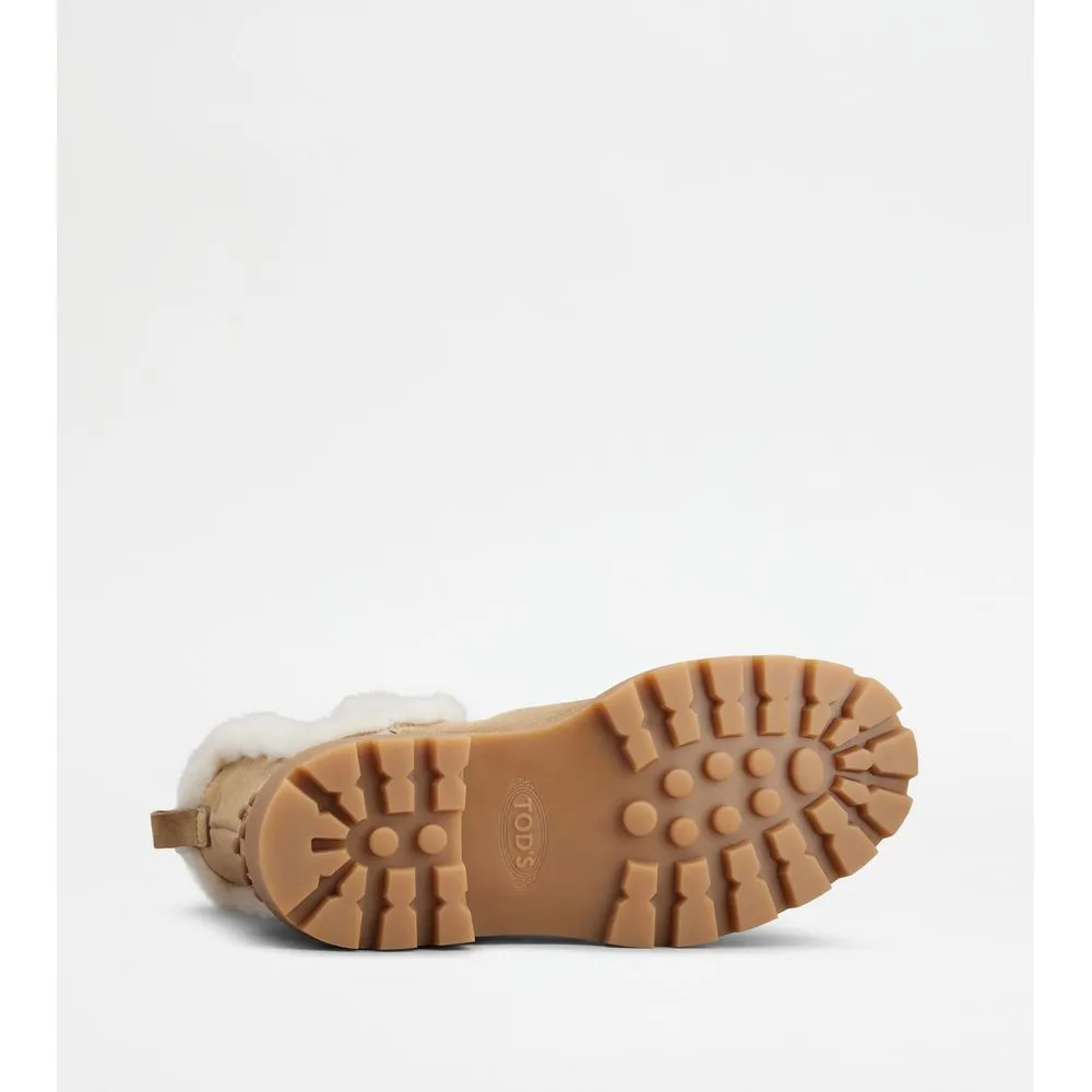 Tod's Chelsea Boots in Suede and Sheepskin