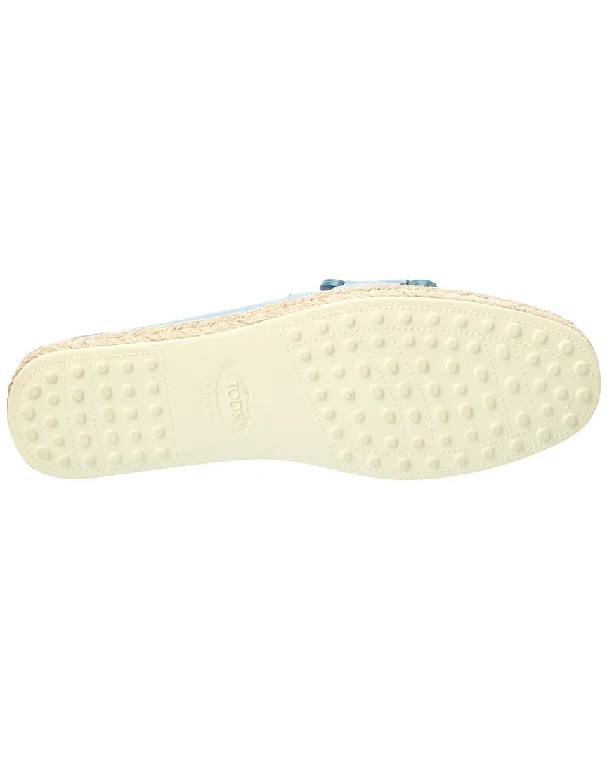 TODs City Gommino Leather Espadrille