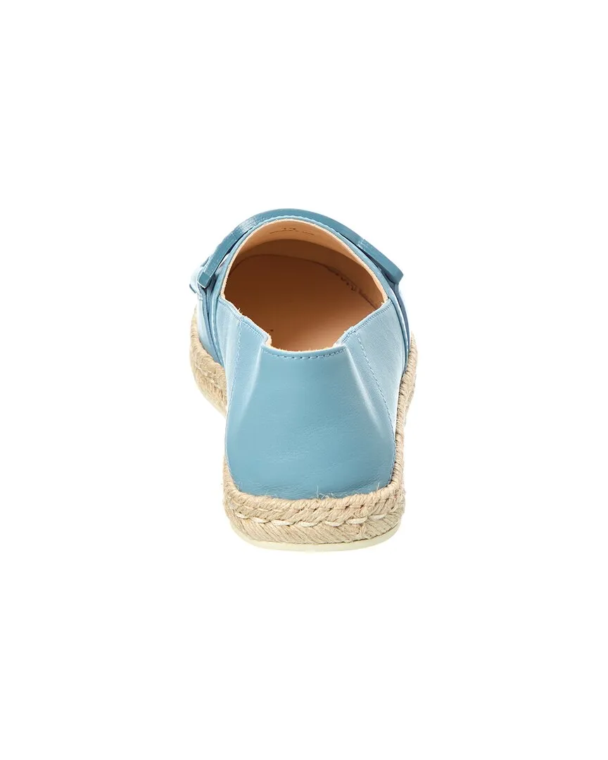 TODs City Gommino Leather Espadrille