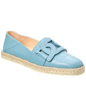TODs City Gommino Leather Espadrille