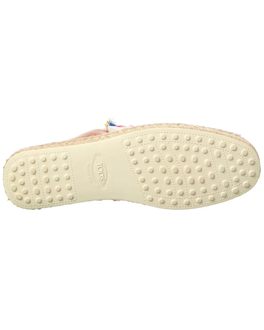 TODs Gomma Leather Espadrille