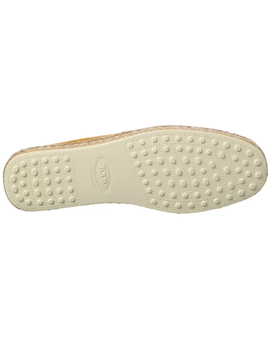 TODs Gomma Suede Espadrille
