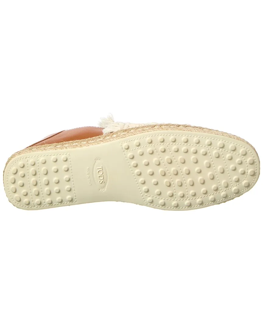 TODs Leather Espadrille