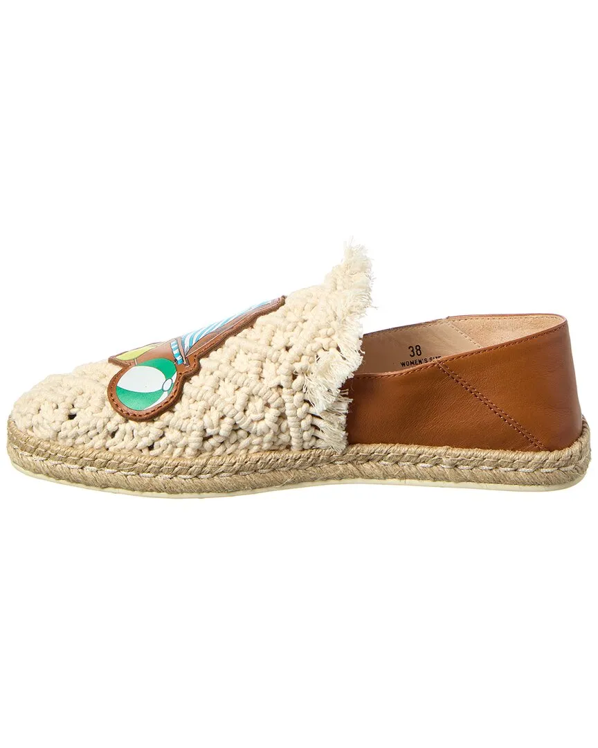 TODs Leather Espadrille