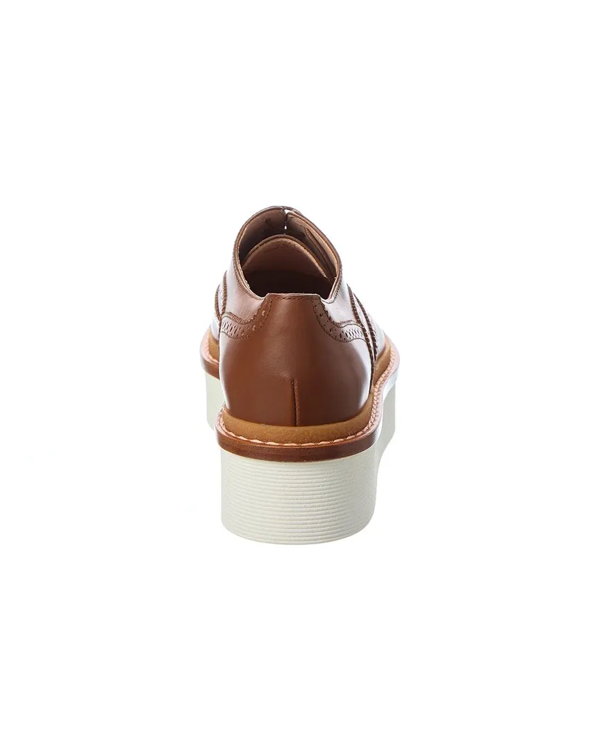 TODs Leather Platform Loafer