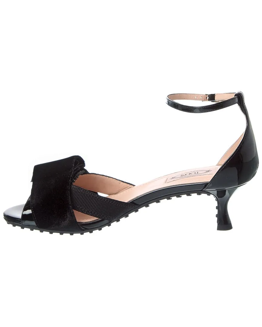 TODs Logo Patent Sandal