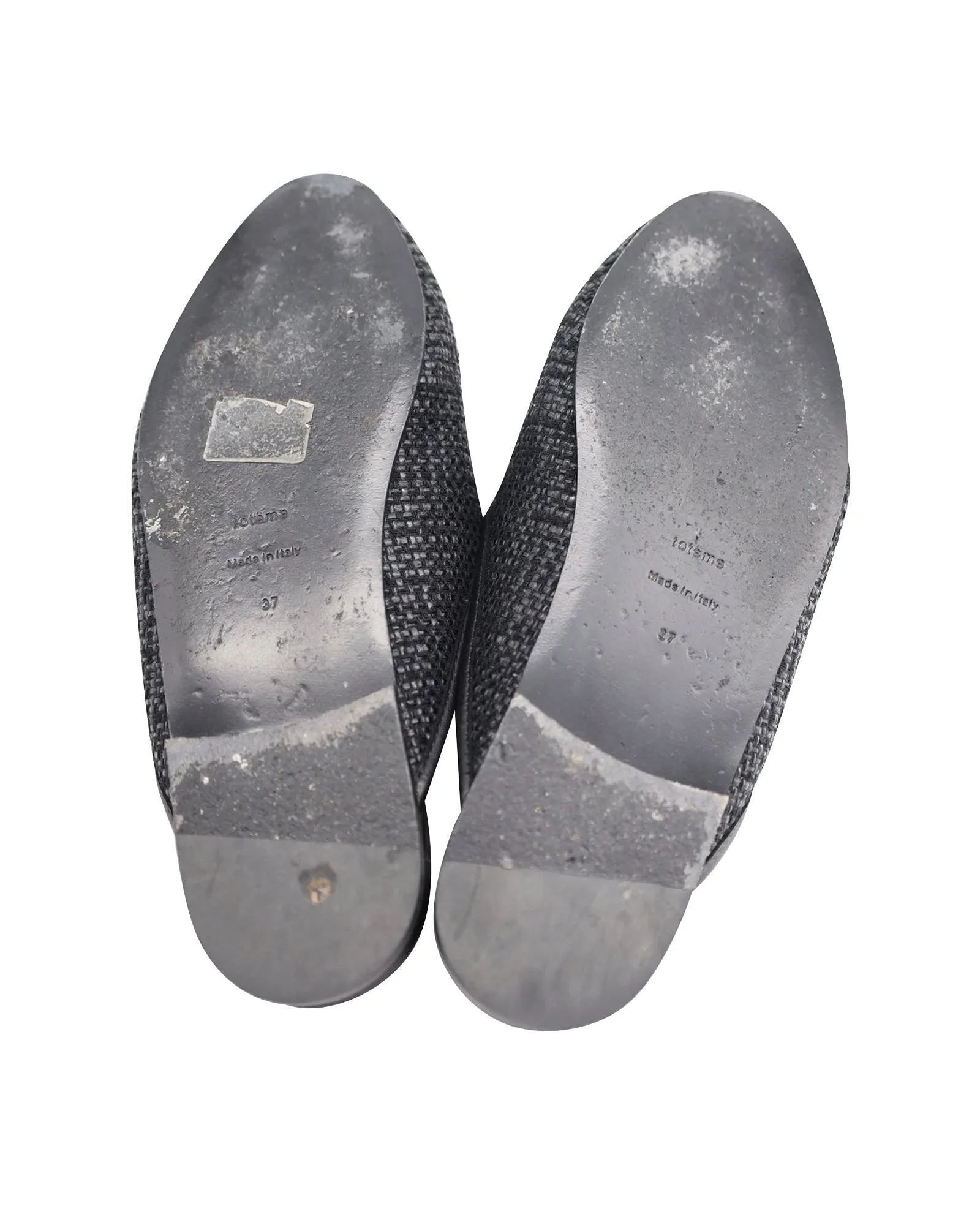 Totme Slip On Mules in Black Raffia
