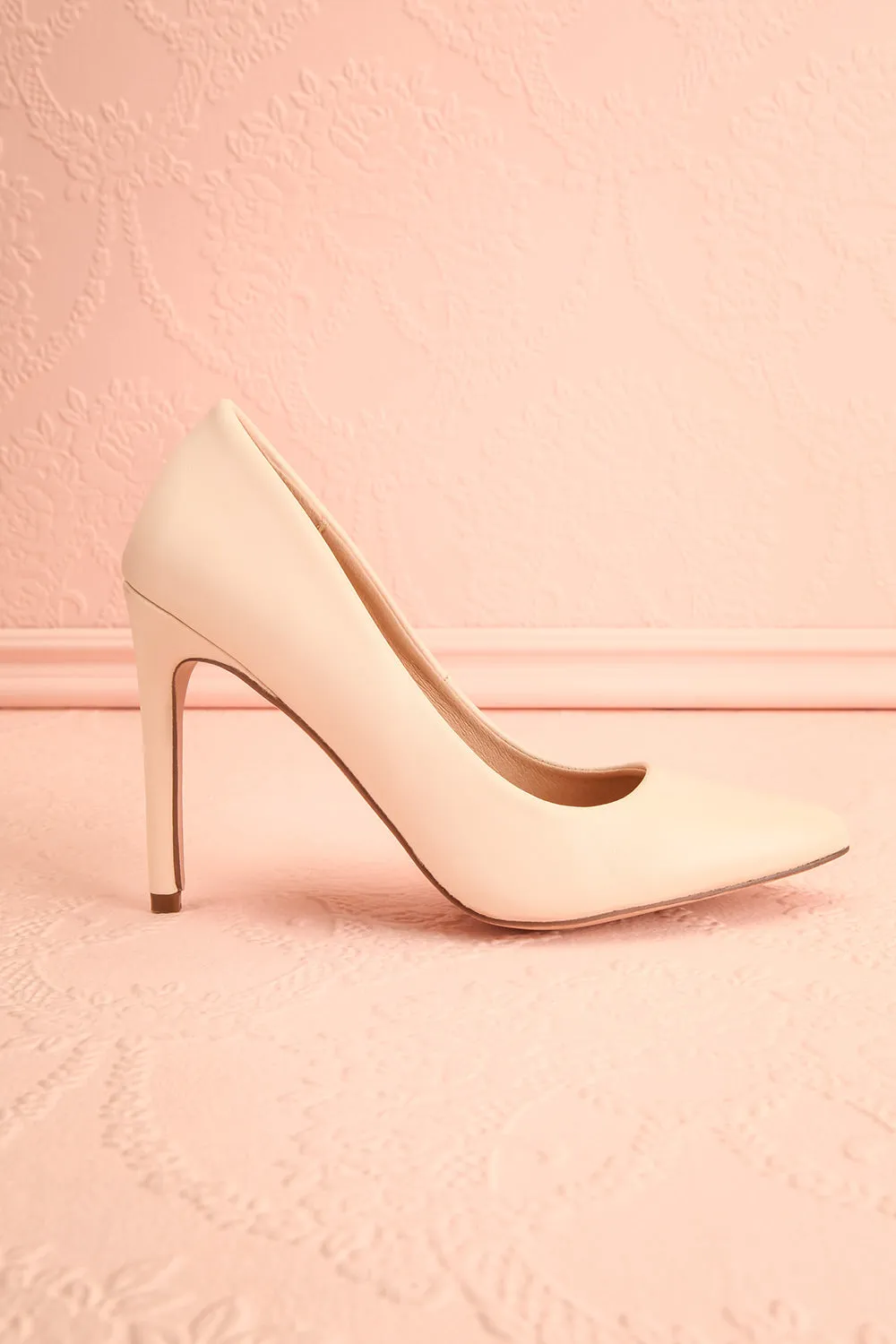 Trenta Ivory | Pointed Toe Heels