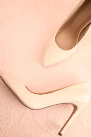 Trenta Ivory | Pointed Toe Heels